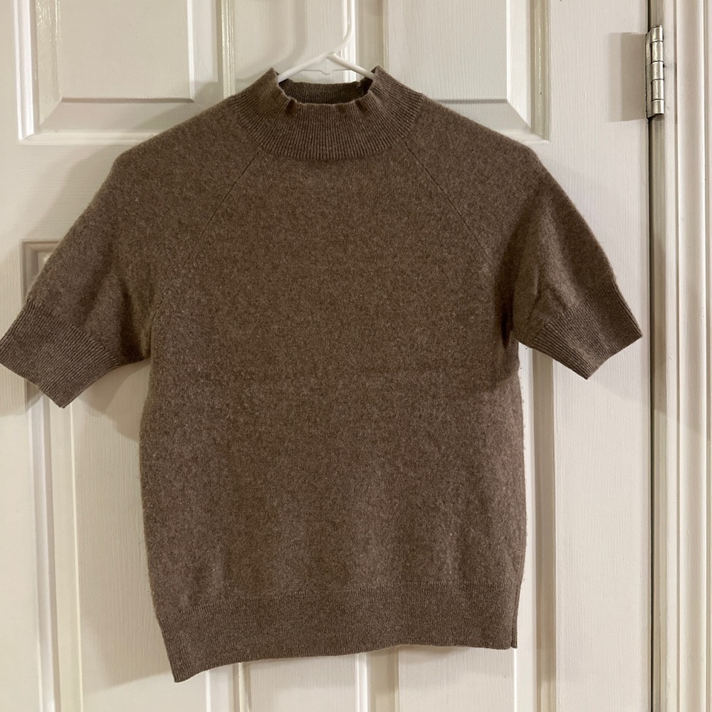 Saks Fifth Avenue Women’s Tan Crewneck Sweater